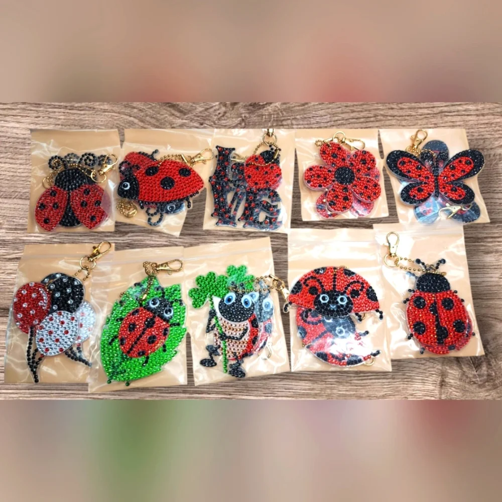 Ladybug Keychains - Picture 2 of 2